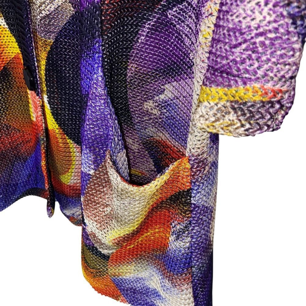 Joseph Ribkoff Abstract Print Button Front Jacket Multi Color 8 - Picture 11 of 11